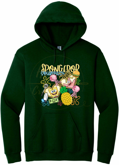 Undersea Fun Vibes-557 Hoodie - 557-S-Forest Green, 557-M-Forest Green, 557-L-Forest Green, 557-XL-Forest Green, 557-2XL-Forest Green, 557-3XL-Forest Green