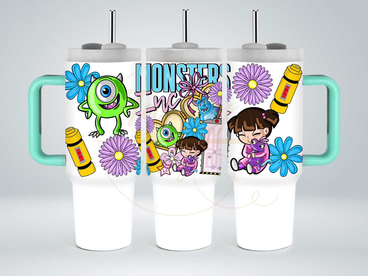 Colorful Monster Crew-543 Tumbler - 543-40OZ-Green