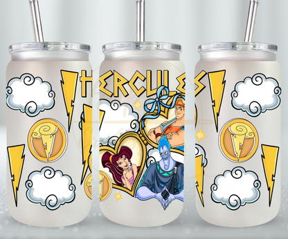 Gods, Love, and Trouble-545 Glass Can - 545-16OZ-White