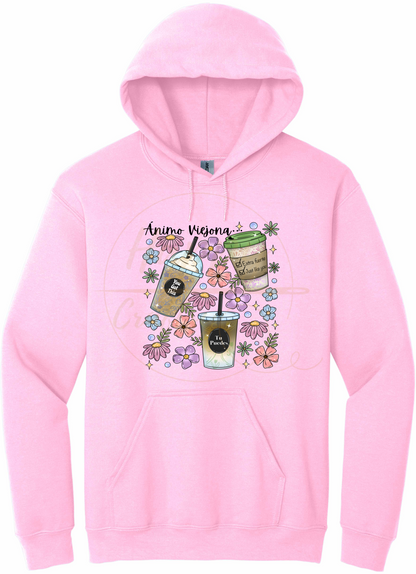 Animo Viejona-502 Hoodie - 502-S-Light Pink, 502-M-Light Pink, 502-L-Light Pink, 502-XL-Light Pink, 502-2XL-Light Pink, 502-3XL-Light Pink