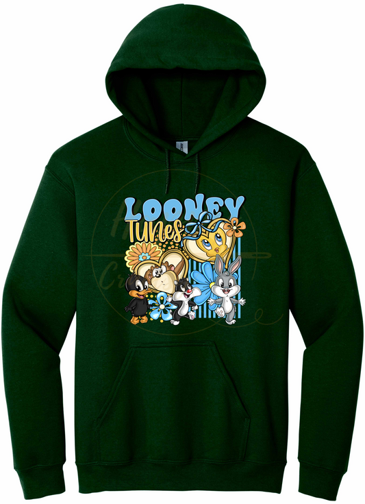 Tiny Friends Adventure-555 Hoodie - 555-S-Forest Green, 555-M-Forest Green, 555-L-Forest Green, 555-XL-Forest Green, 555-2XL-Forest Green, 555-3XL-Forest Green