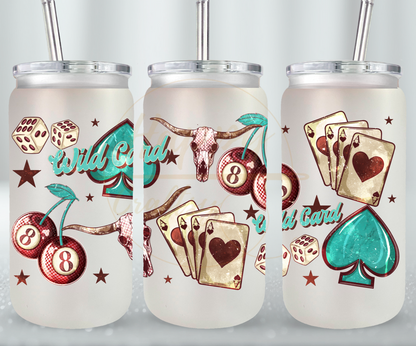 Wild Card-345 Glass Can - 345-16OZ-White