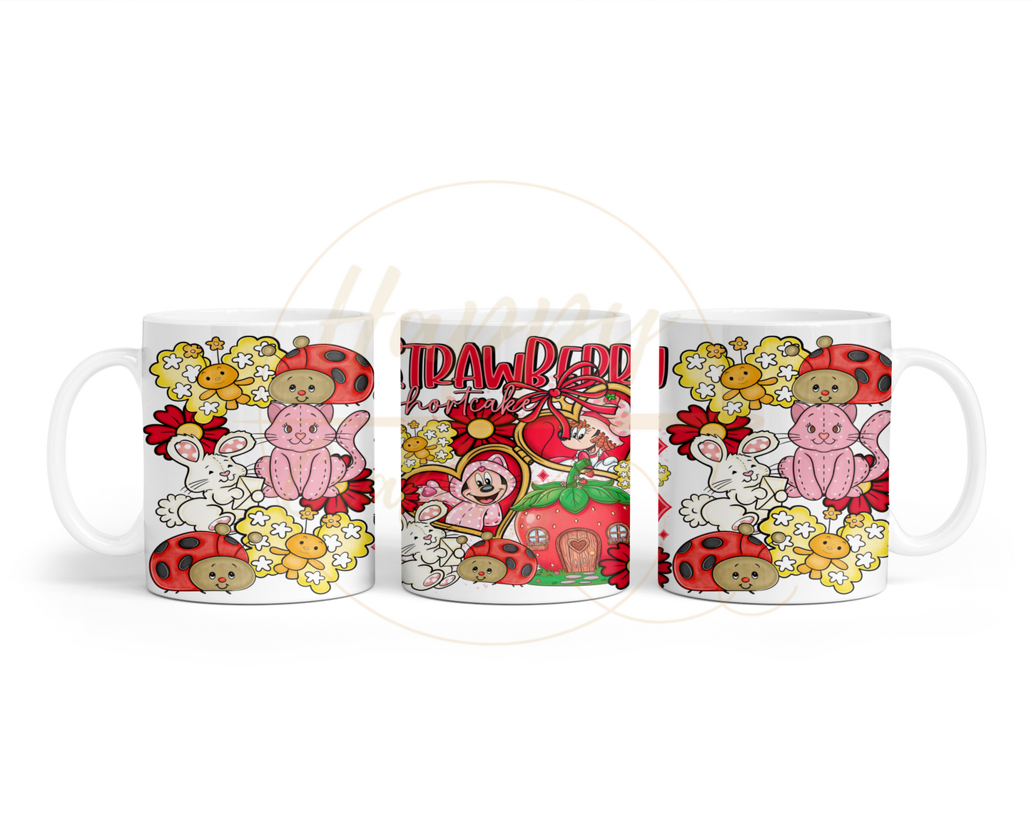 Strawberry Blossom Cottage.-551 Mugs - 551-11OZ-White