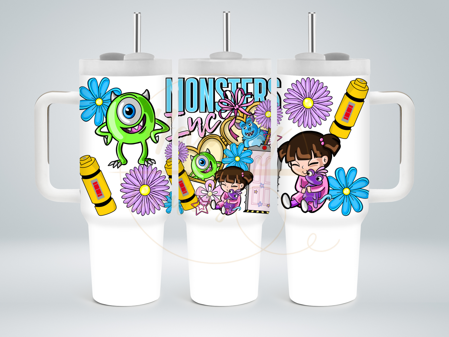 Colorful Monster Crew-543 Tumbler - 543-40OZ-White