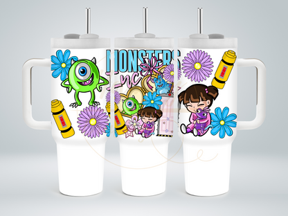 Colorful Monster Crew-543 Tumbler - 543-40OZ-White