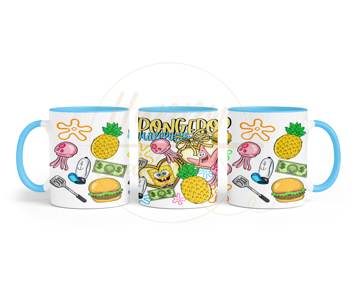 Undersea Fun Vibes-557 Mugs - 557-11OZ-Light Blue