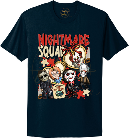 Playful Scare Squad-547 T-shirt - 547-S-Midnight Navy, 547-M-Midnight Navy, 547-L-Midnight Navy, 547-XL-Midnight Navy, 547-2XL-Midnight Navy, 547-3XL-Midnight Navy