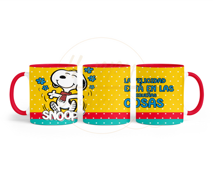Joyful Dot Pattern Escape-491 Mugs - 491-11OZ-Red