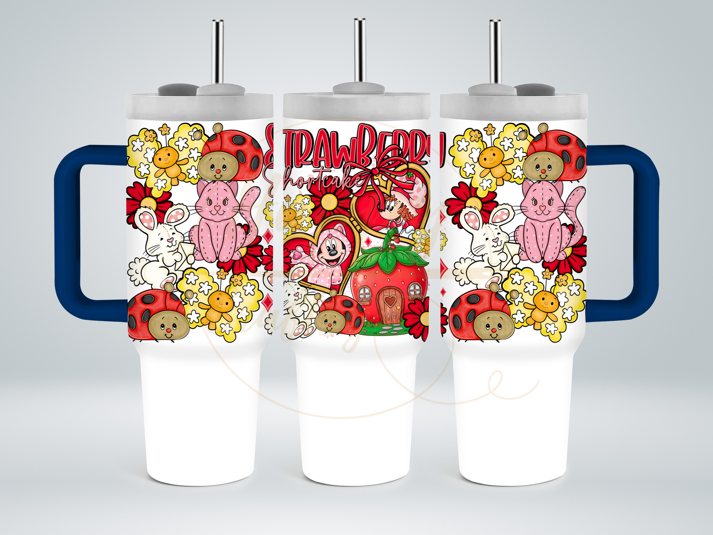 Strawberry Blossom Cottage.-551 Tumbler - 551-40OZ-Blue