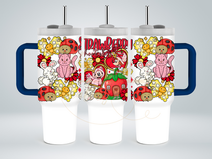 Strawberry Blossom Cottage.-551 Tumbler - 551-40OZ-Blue
