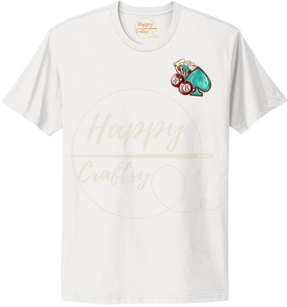 Wild Card-345 T-shirt - 345-S-White, 345-M-White, 345-L-White, 345-XL-White, 345-2XL-White, 345-3XL-White