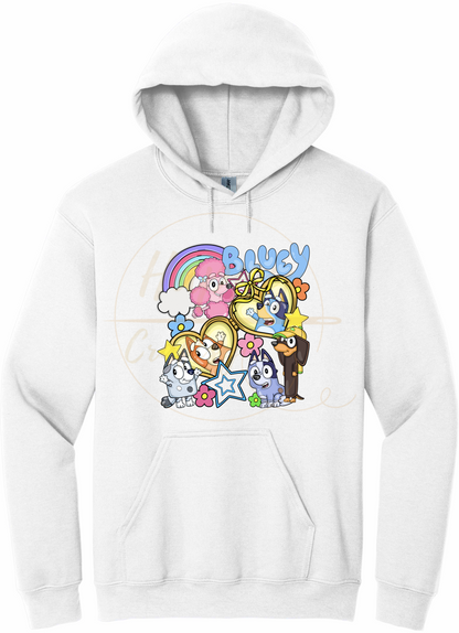 Joyful Journey: Friends and Fun Await-528 Hoodie - 528-S-White, 528-M-White, 528-L-White, 528-XL-White, 528-2XL-White, 528-3XL-White