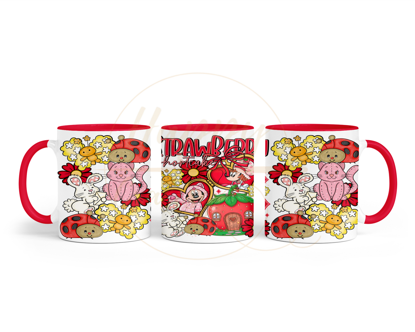 Strawberry Blossom Cottage.-551 Mugs - 551-11OZ-Red
