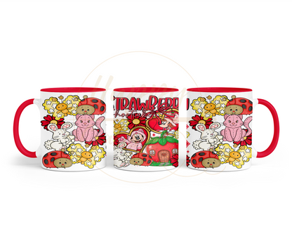 Strawberry Blossom Cottage.-551 Mugs - 551-11OZ-Red