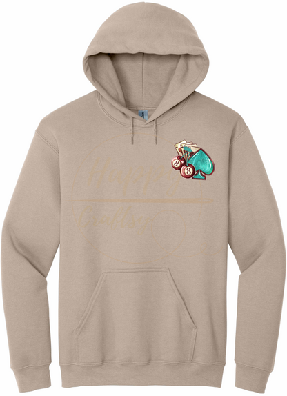 Wild Card-345 Hoodie - 345-S-Sand, 345-M-Sand, 345-L-Sand, 345-XL-Sand, 345-2XL-Sand, 345-3XL-Sand
