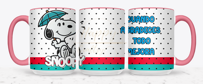 Umbrella Raindrop Joy-492 Mugs - 492-15OZ-Pink