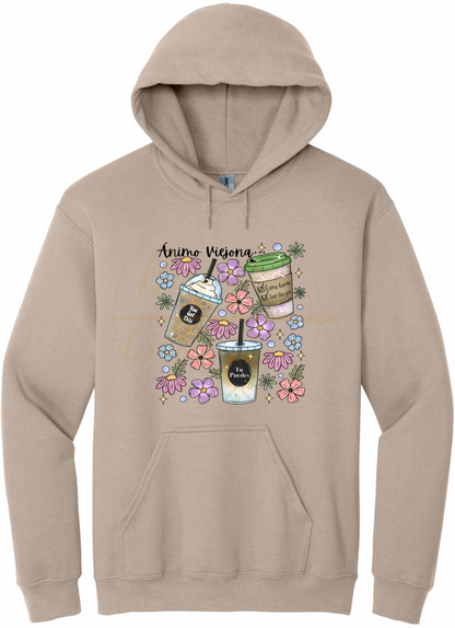 Animo Viejona-502 Hoodie - 502-S-Sand, 502-M-Sand, 502-L-Sand, 502-XL-Sand, 502-2XL-Sand, 502-3XL-Sand