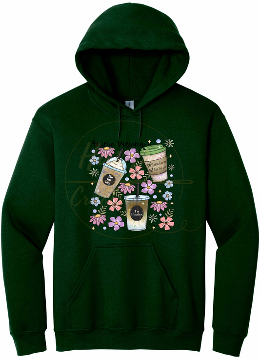 Animo Viejona-502 Hoodie - 502-S-Forest Green, 502-M-Forest Green, 502-L-Forest Green, 502-XL-Forest Green, 502-2XL-Forest Green, 502-3XL-Forest Green