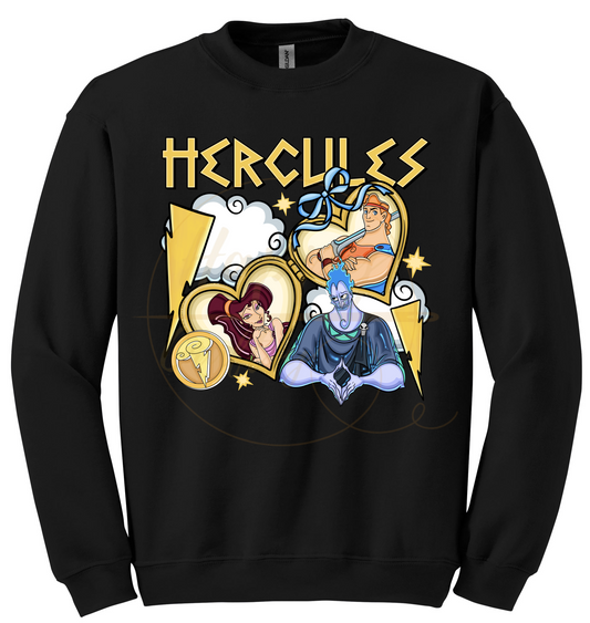 Gods, Love, and Trouble-545 Sweatshirt - 545-S-Black, 545-M-Black, 545-L-Black, 545-XL-Black, 545-2XL-Black, 545-3XL-Black