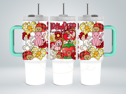 Strawberry Blossom Cottage.-551 Tumbler - 551-40OZ-Green