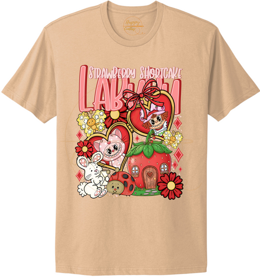Sweet Berry Garden Friends-554 T-shirt - 554-S-Cream, 554-M-Cream, 554-L-Cream, 554-XL-Cream, 554-2XL-Cream, 554-3XL-Cream