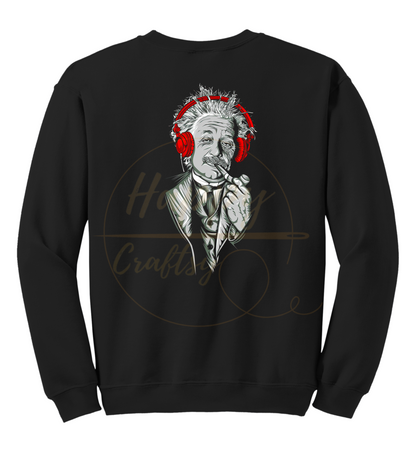 EINSTEIN, THINK. CREATE .RESIST-355 Sweatshirt - 355-S-Black, 355-M-Black, 355-L-Black, 355-XL-Black, 355-2XL-Black, 355-3XL-Black
