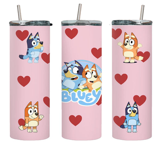 Blue Dog - tumbler