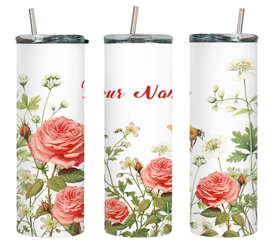 Personalized Birthday June Rose - tumbler