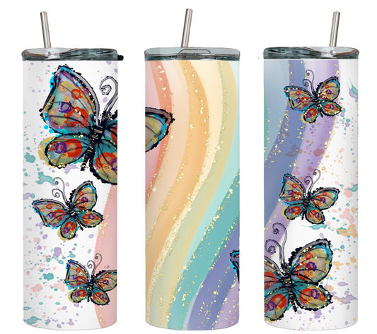 Butterflies - tumbler