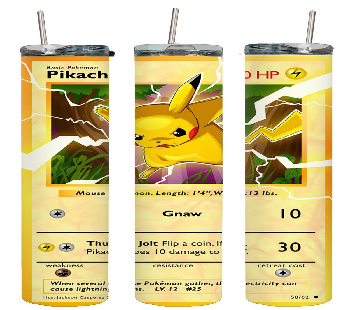 Pokemon Pikachu Card-8046 - tumbler