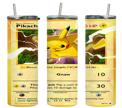Pokemon Pikachu Card-8046 - tumbler