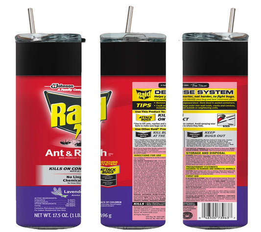 Raid Lavender Ant and Roach - tumbler