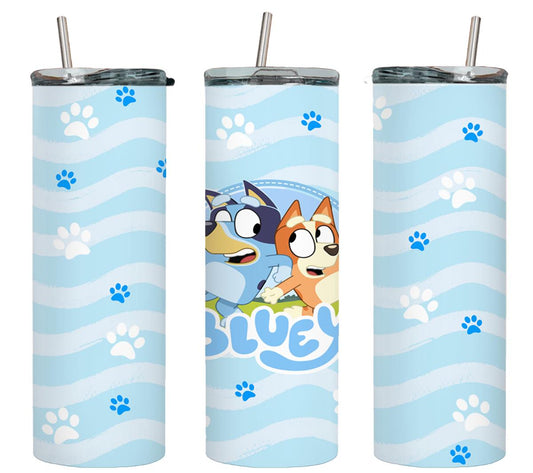 Blue Dog - tumbler