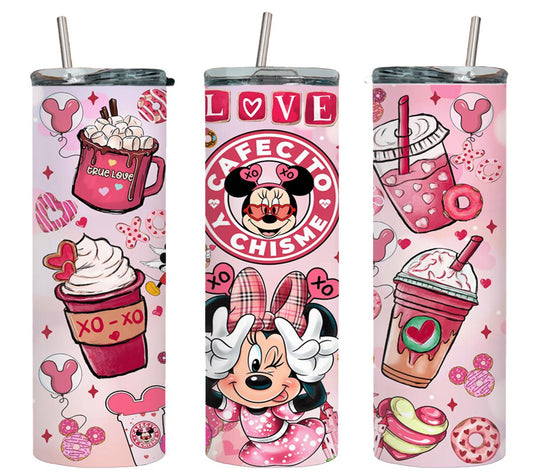 Love Cafecito y Chisme Mousy Girl-8805 - tumbler