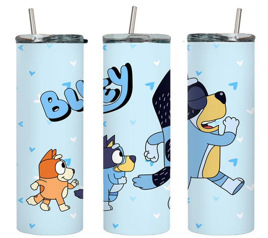 Blue Dog - tumbler