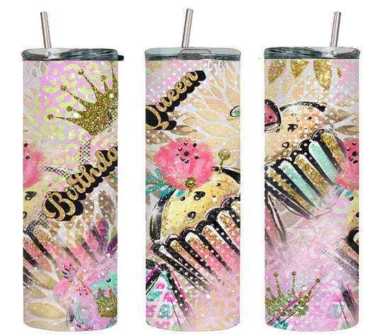Birthday Queen - tumbler