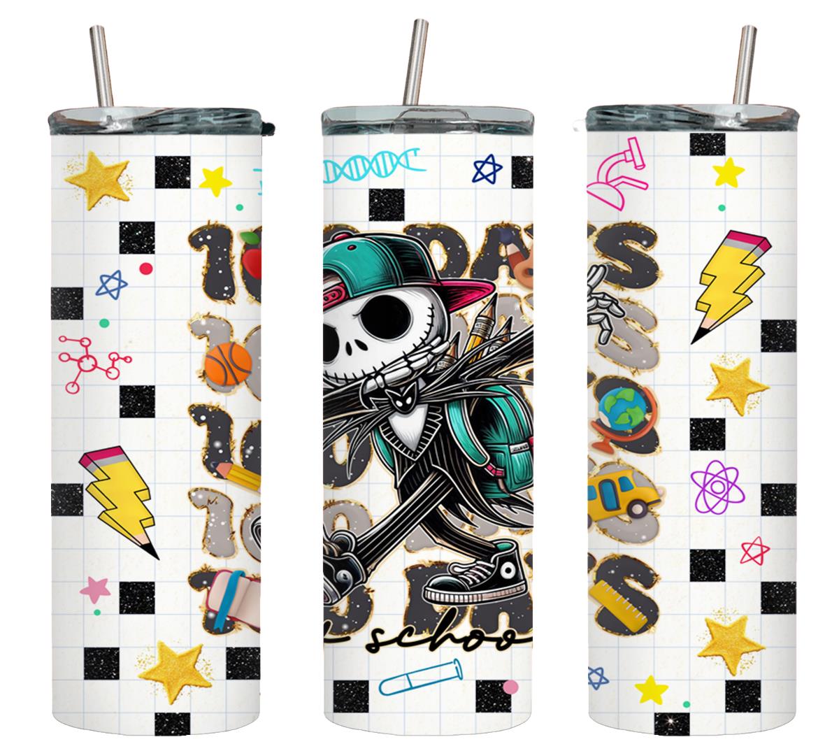 100 Days of School - tumbler