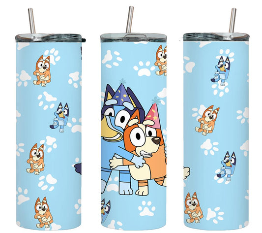 Blue Dog - tumbler