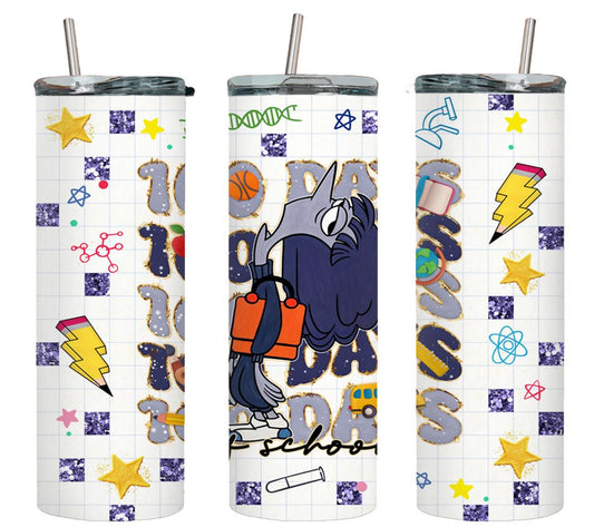 100 Days of School - tumbler