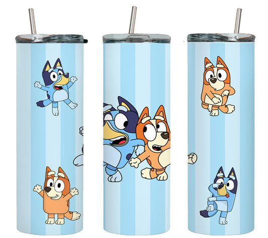 Blue Dog - tumbler