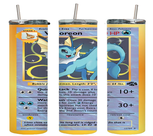 Pokemon Vaporeon Card-8049 - tumbler