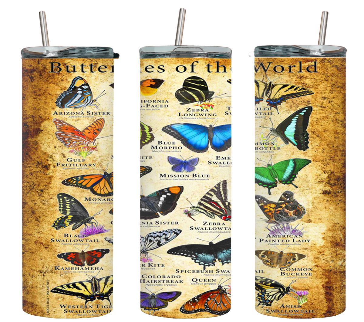 Butterflies of the World - tumbler