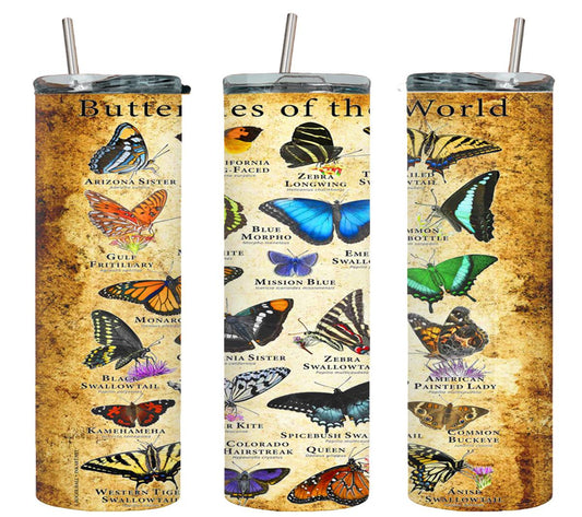 Butterflies of the World - tumbler