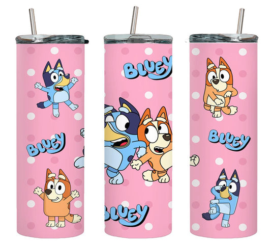 Blue Dog - tumbler