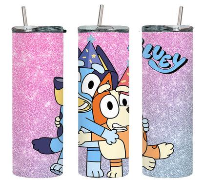 Blue Dog - tumbler