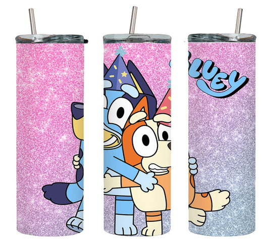 Blue Dog - tumbler