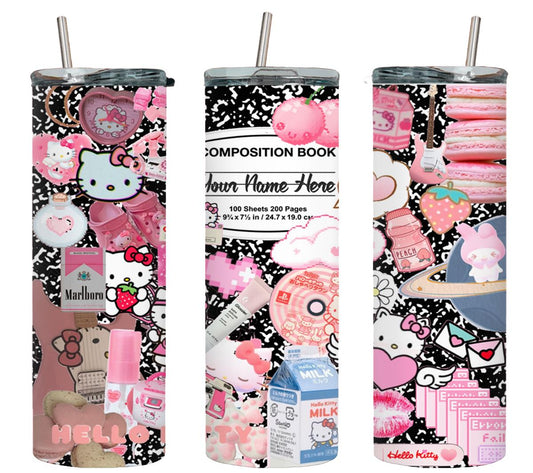 Personalized Hello Kitty Back to School-8099 - tumbler
