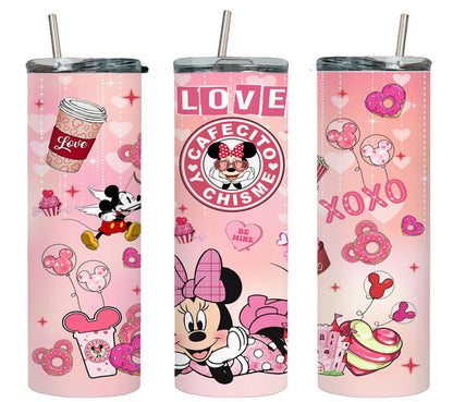 Love Cafecito y Chisme Mousy Girl-8806 - tumbler