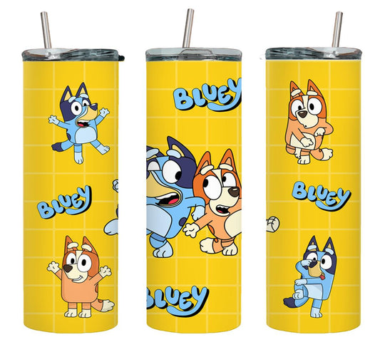 Blue Dog - tumbler