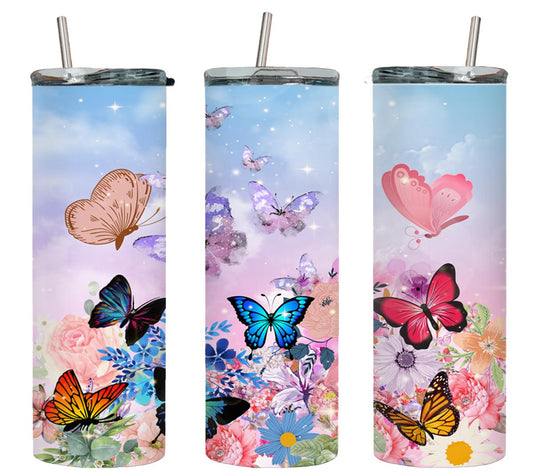 Butterflies - tumbler
